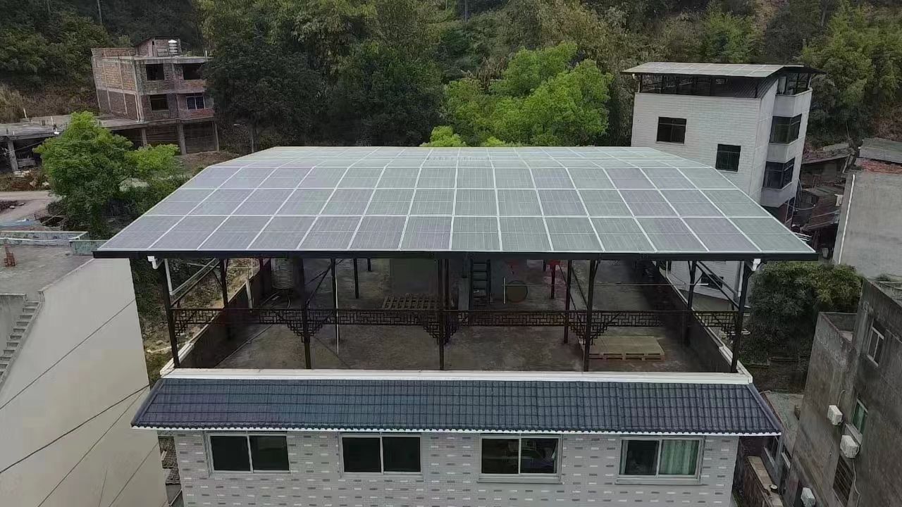 汶上15kw+10kwh自建别墅家庭光伏储能系统